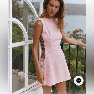 Veg Girl Tia mini linen dress